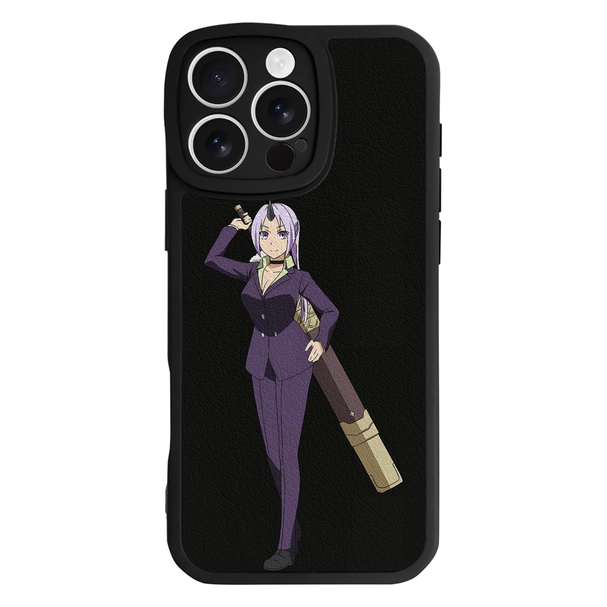 （画像用） 転スラ Regarding Reincarnated to Slime 【iPhone 16シリーズ対応】シリコンスマホケース（レザー調） 材質：シリコン
